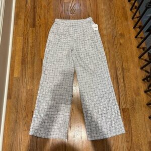 Altar'd State Ivory and Black Textured Pants